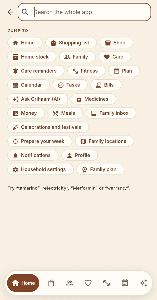 Find it in a tap screen